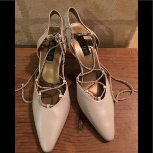 NWOT lace up heels